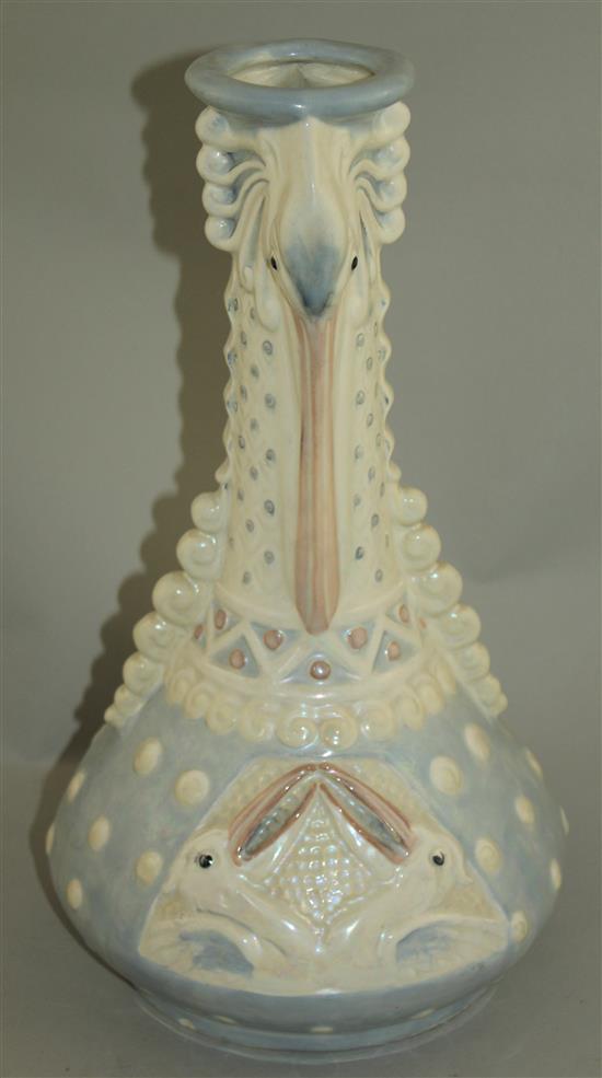An Amphora Volateria ware lustre vase, 37cm